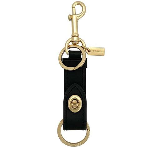 coach leather key ring|coach keychains for women.